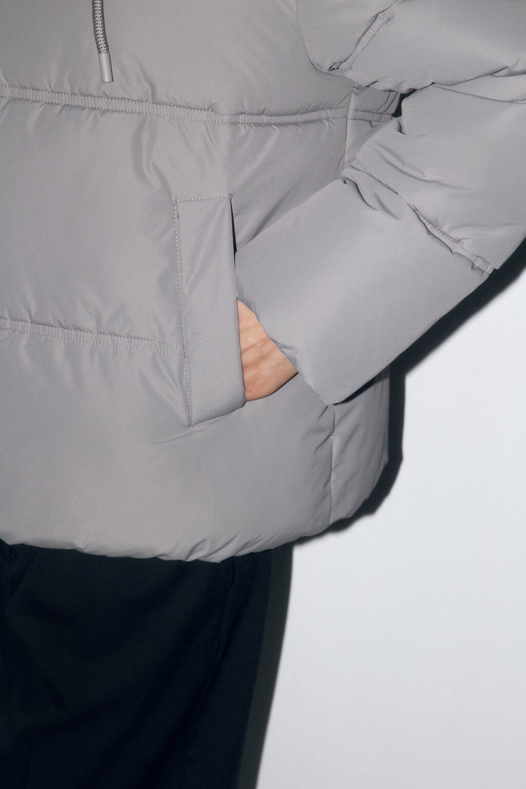 Куртка стеганая утепленная с капюшоном - цвет зеленый - 7