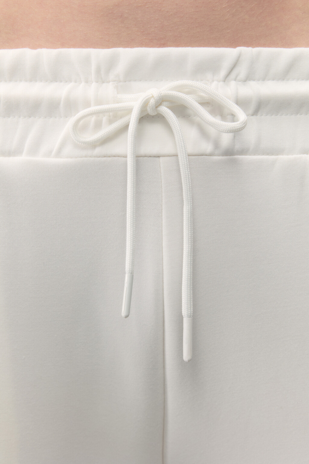 Брюки-джоггеры спортивные с поясом на завязках - цвет ванильный - 6