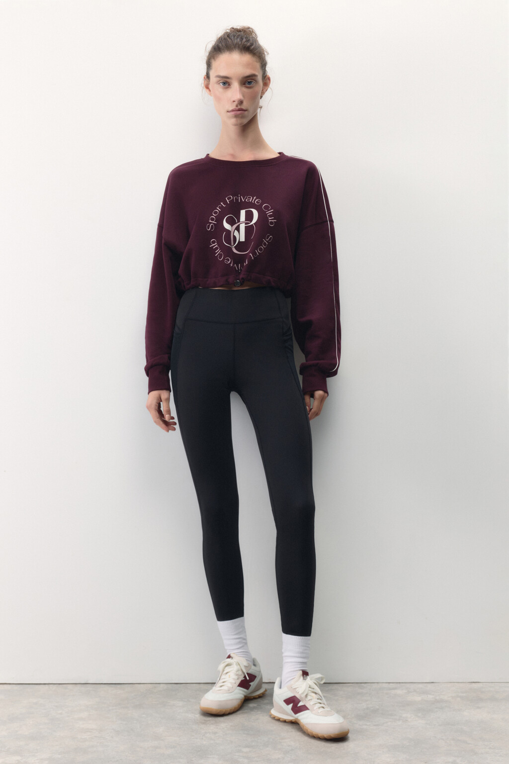 Леггинсы спортивные с карманами - цвет черный - 5