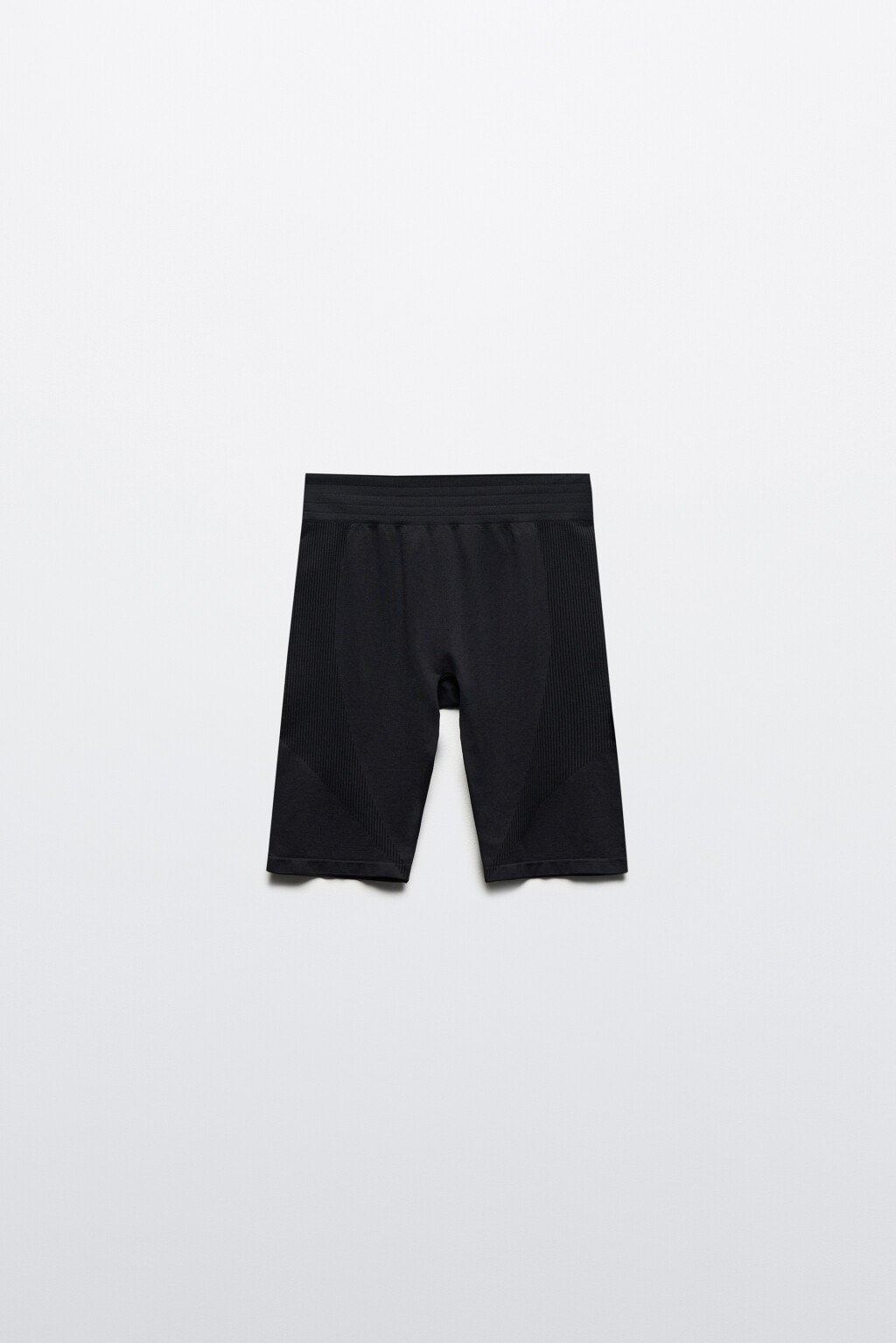 Шорты-велосипедки бесшовные с рельефами - цвет черный - 9