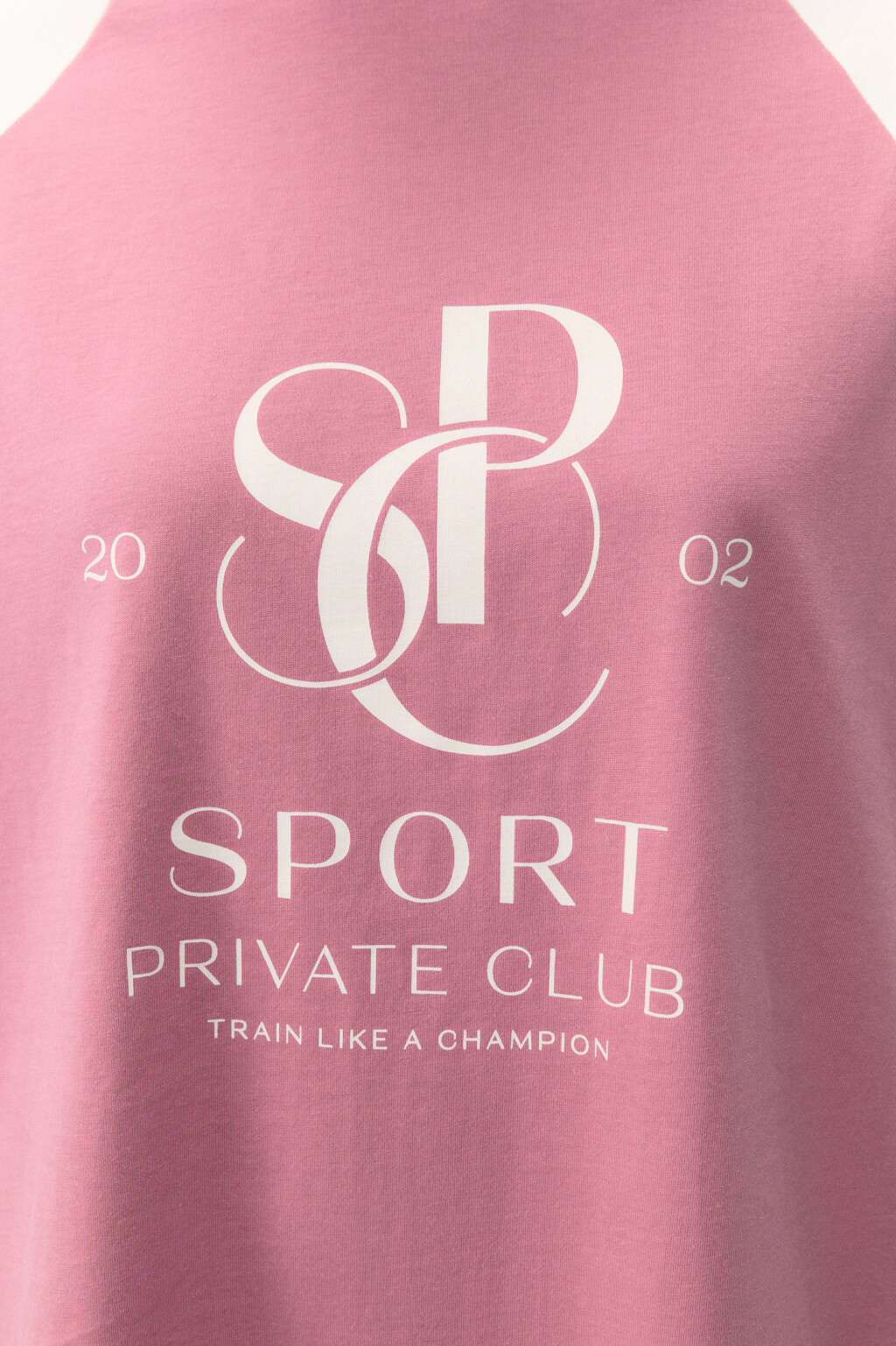 Футболка oversize спортивная с принтом - цвет розовый - 7
