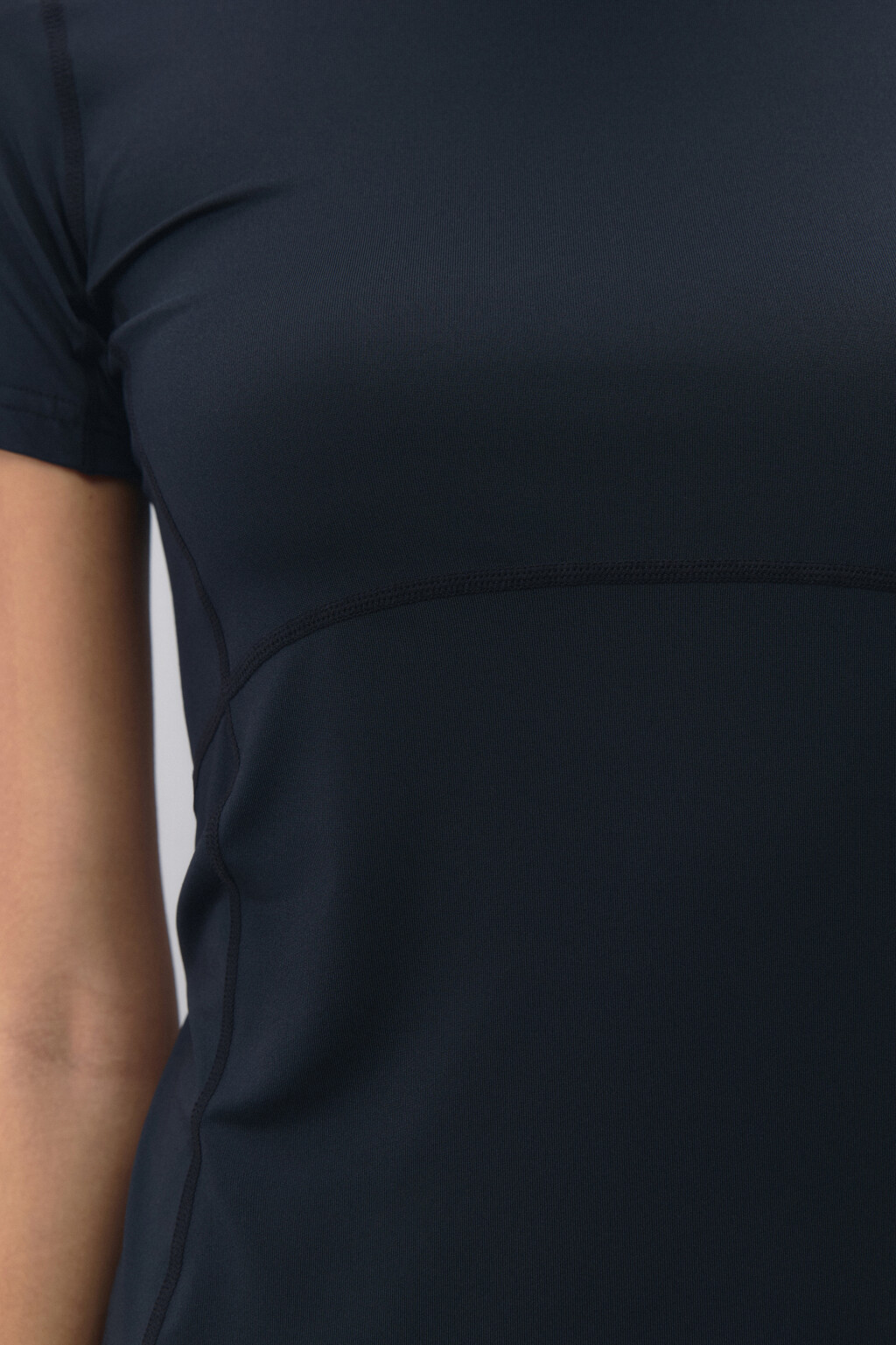 Футболка спортивная из эластичной ткани - цвет черный - 8