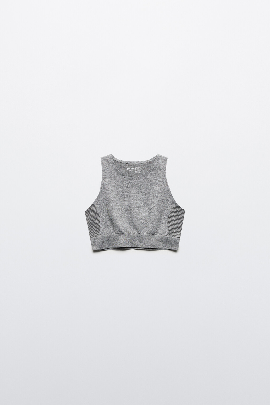 Топ-майка спортивный бесшовный - цвет серый - 8