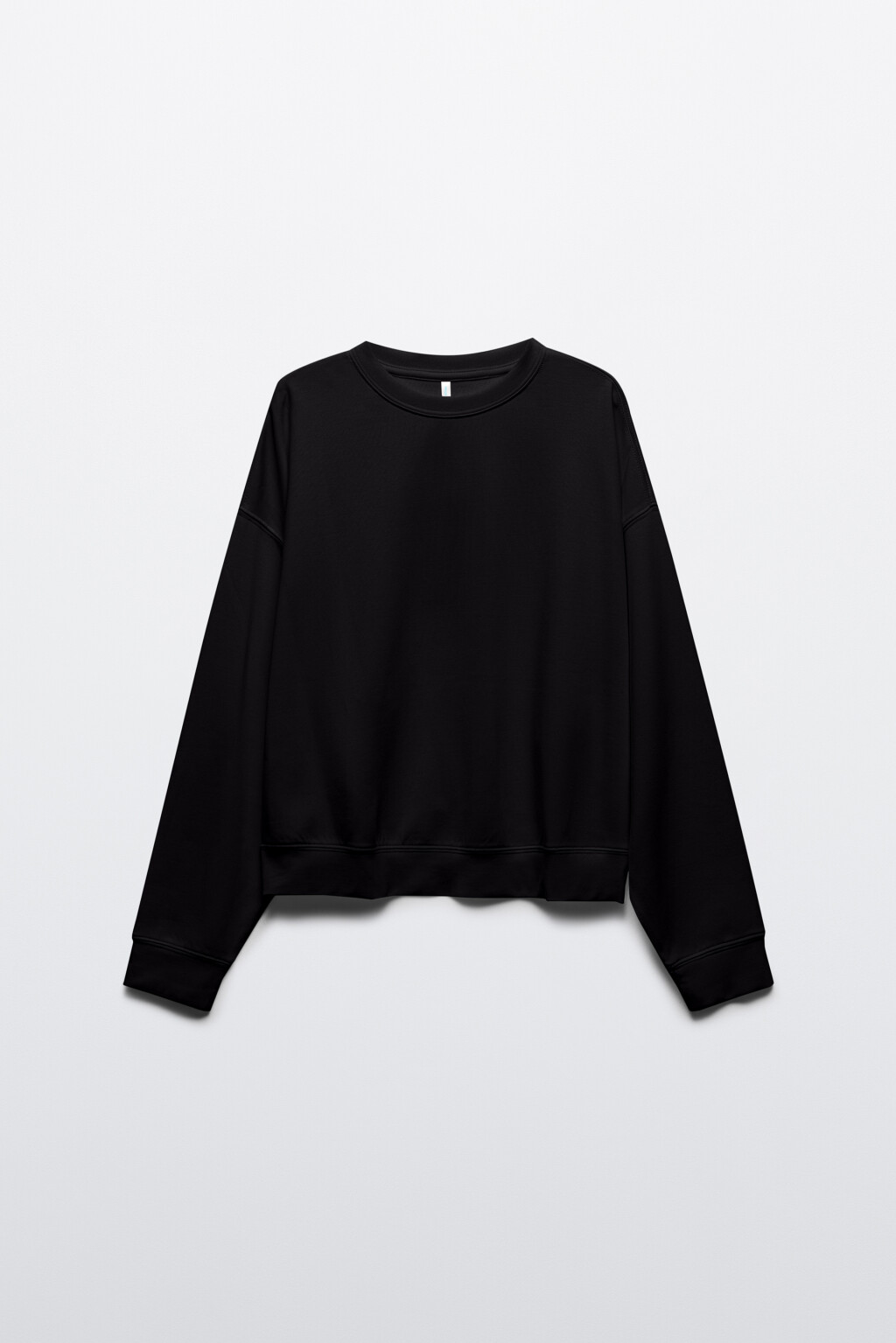 Свитшот oversize спортивный из модала - цвет черный - 8