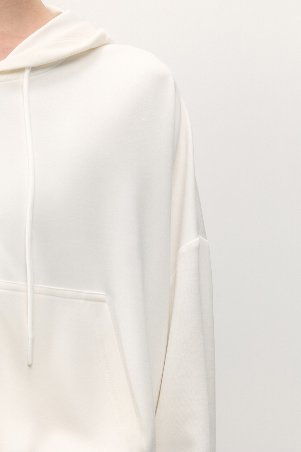 Худи oversize спортивная с капюшоном - цвет ванильный - 7