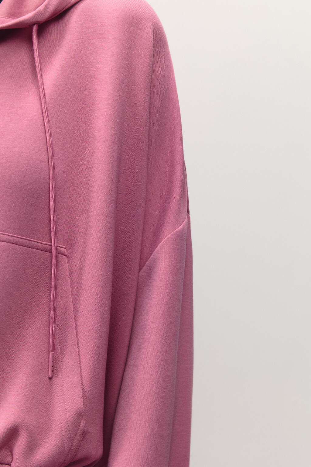 Худи oversize спортивная с капюшоном - цвет розовый - 6