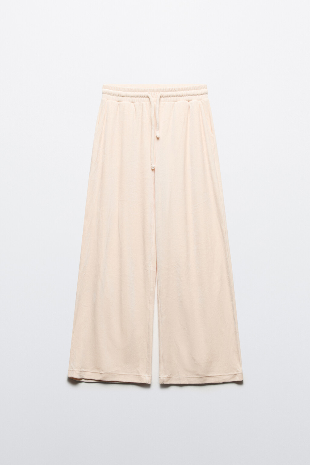 Брюки домашние с бархатной фактурой - цвет ванильный - 8