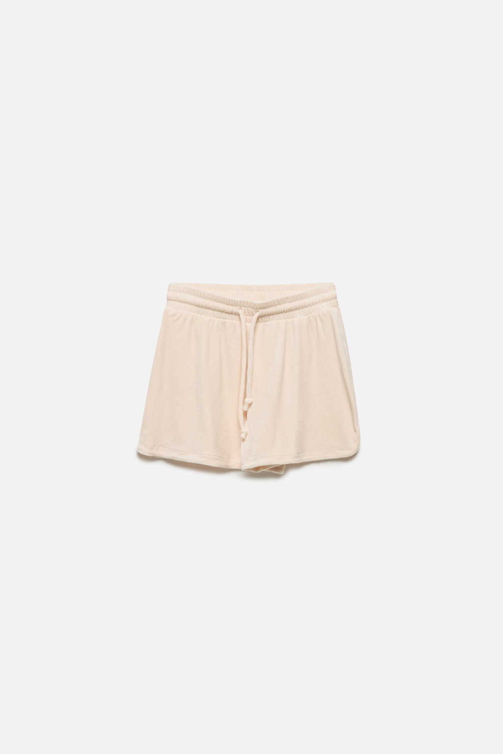 Шорты домашние с бархатной фактурой - цвет ванильный - 8