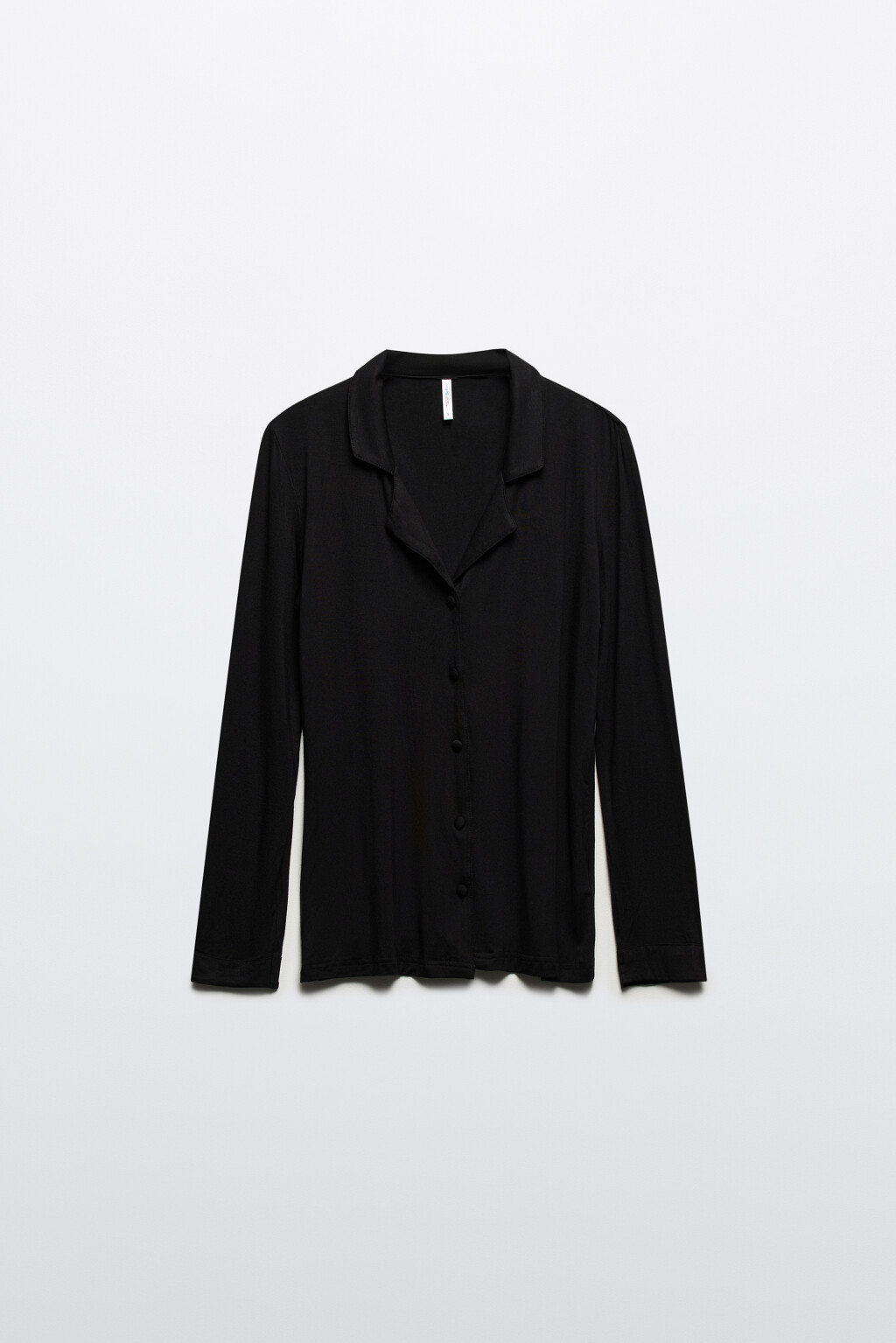 Блузка домашняя свободная из вискозы - цвет черный - 8