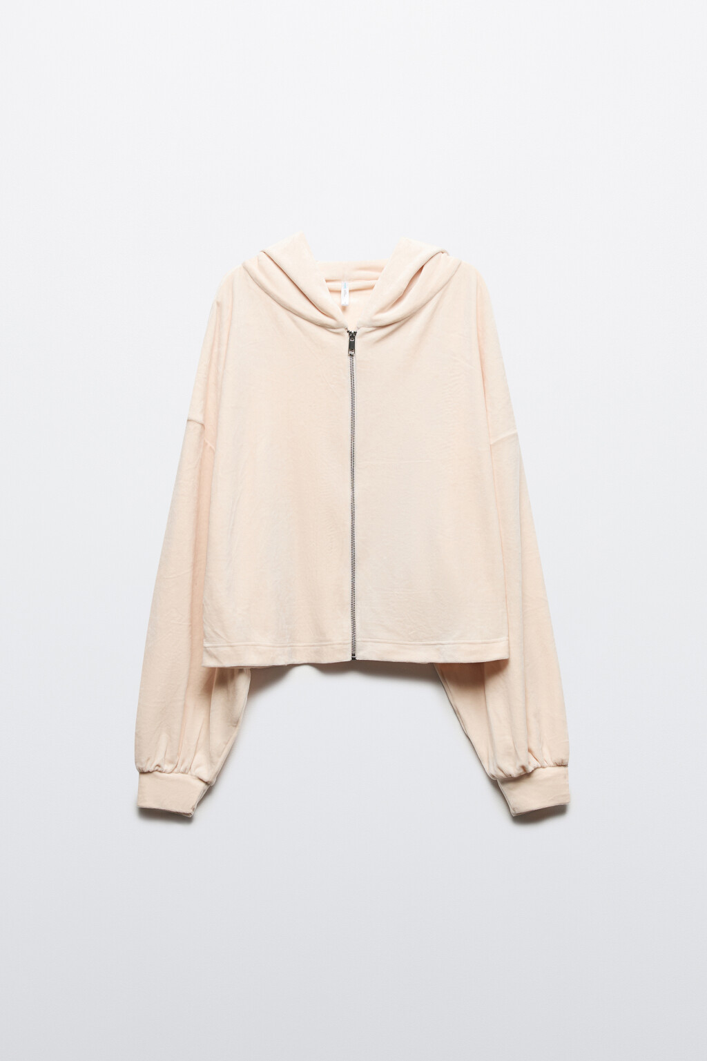 Толстовка домашняя с бархатной фактурой - цвет ванильный - 8