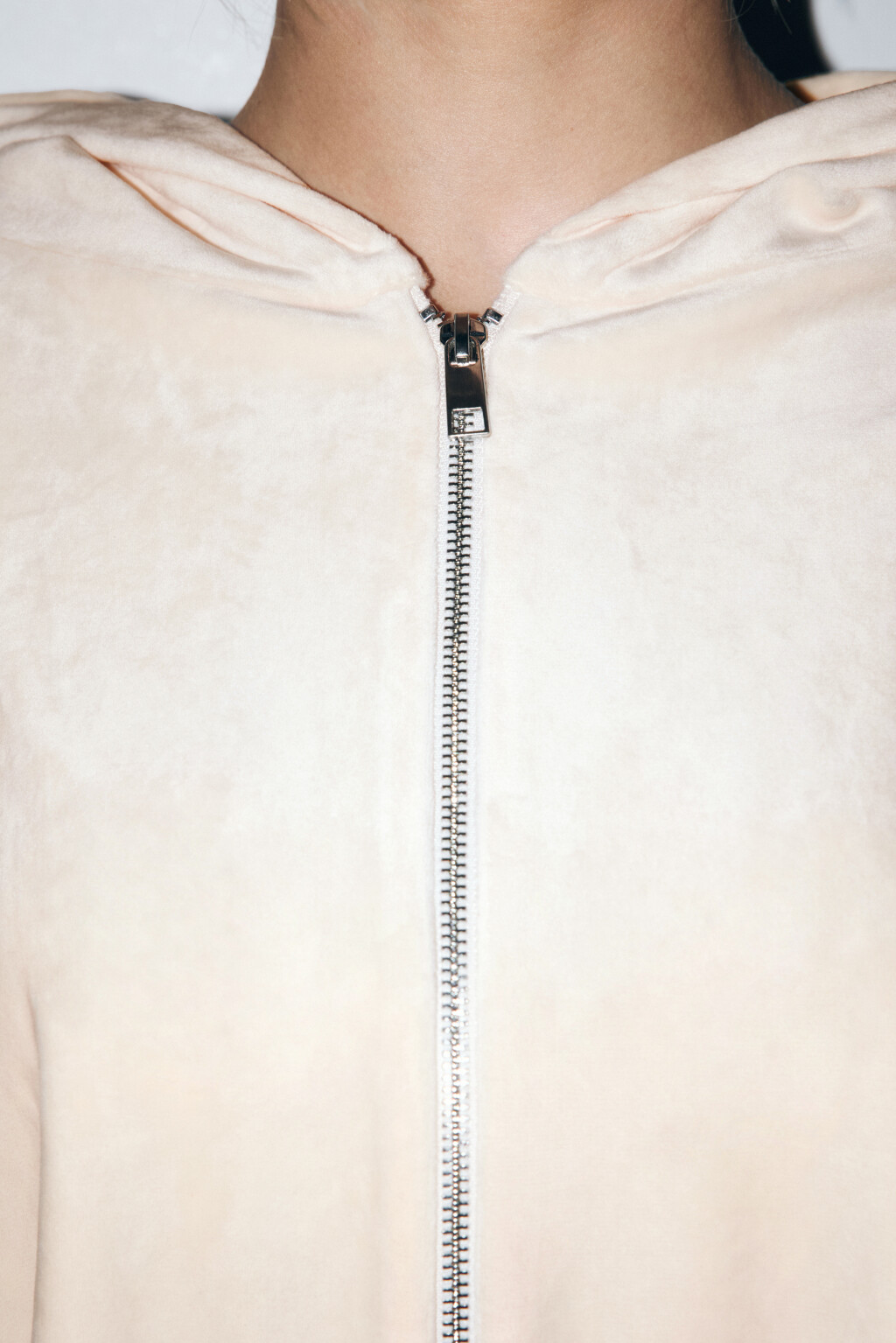 Толстовка домашняя с бархатной фактурой - цвет ванильный - 6