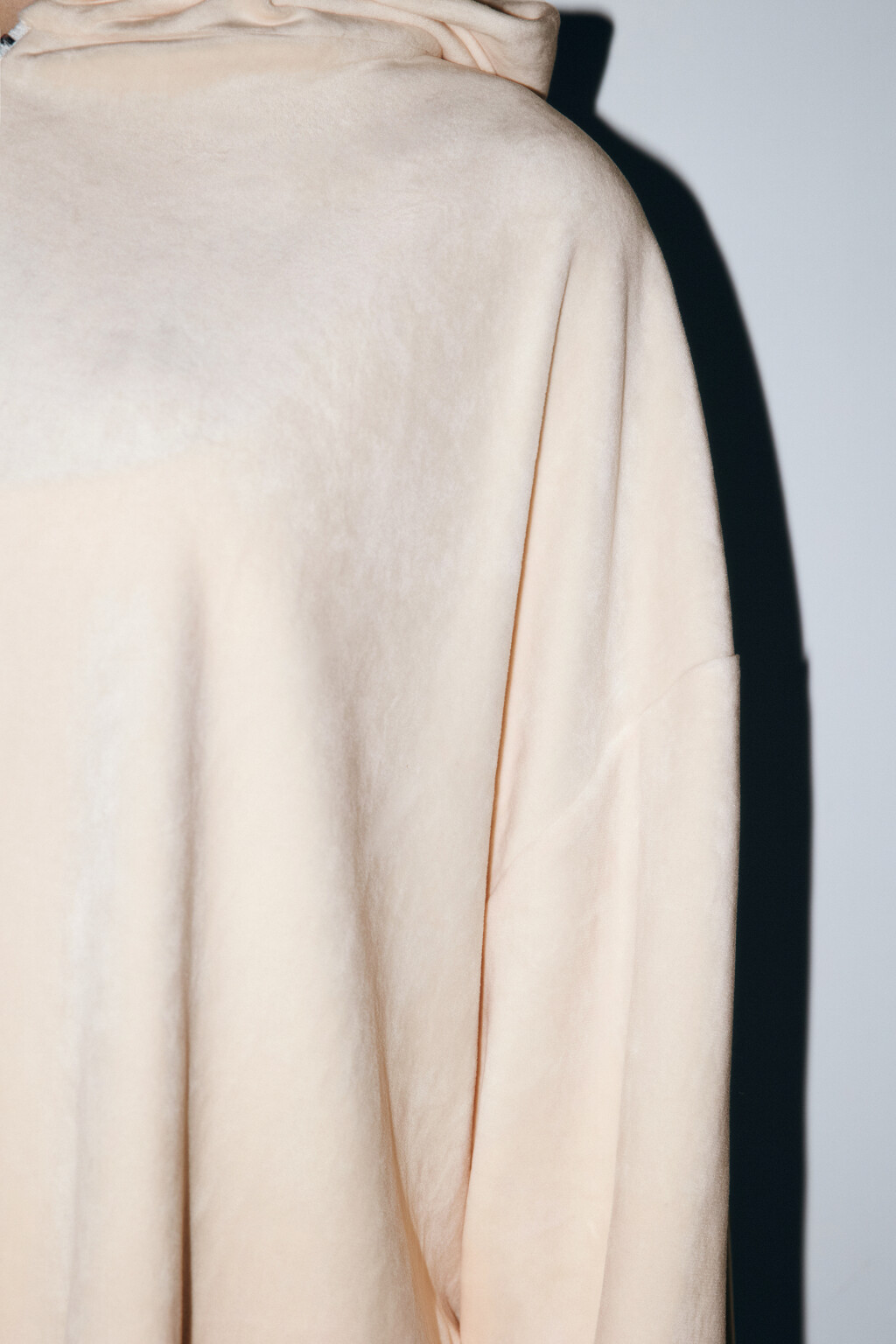 Толстовка домашняя с бархатной фактурой - цвет ванильный - 7