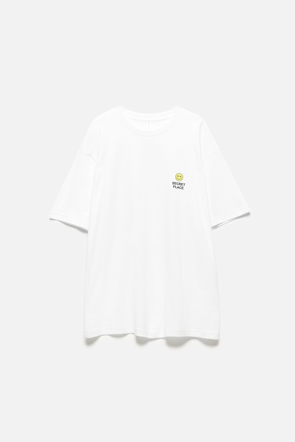 Футболка oversize хлопковая с принтом - цвет белый - 10