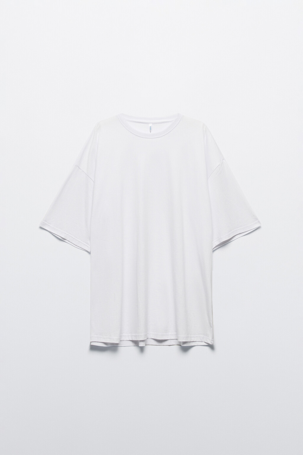 Футболка oversize хлопковая однотонная - цвет белый - 8