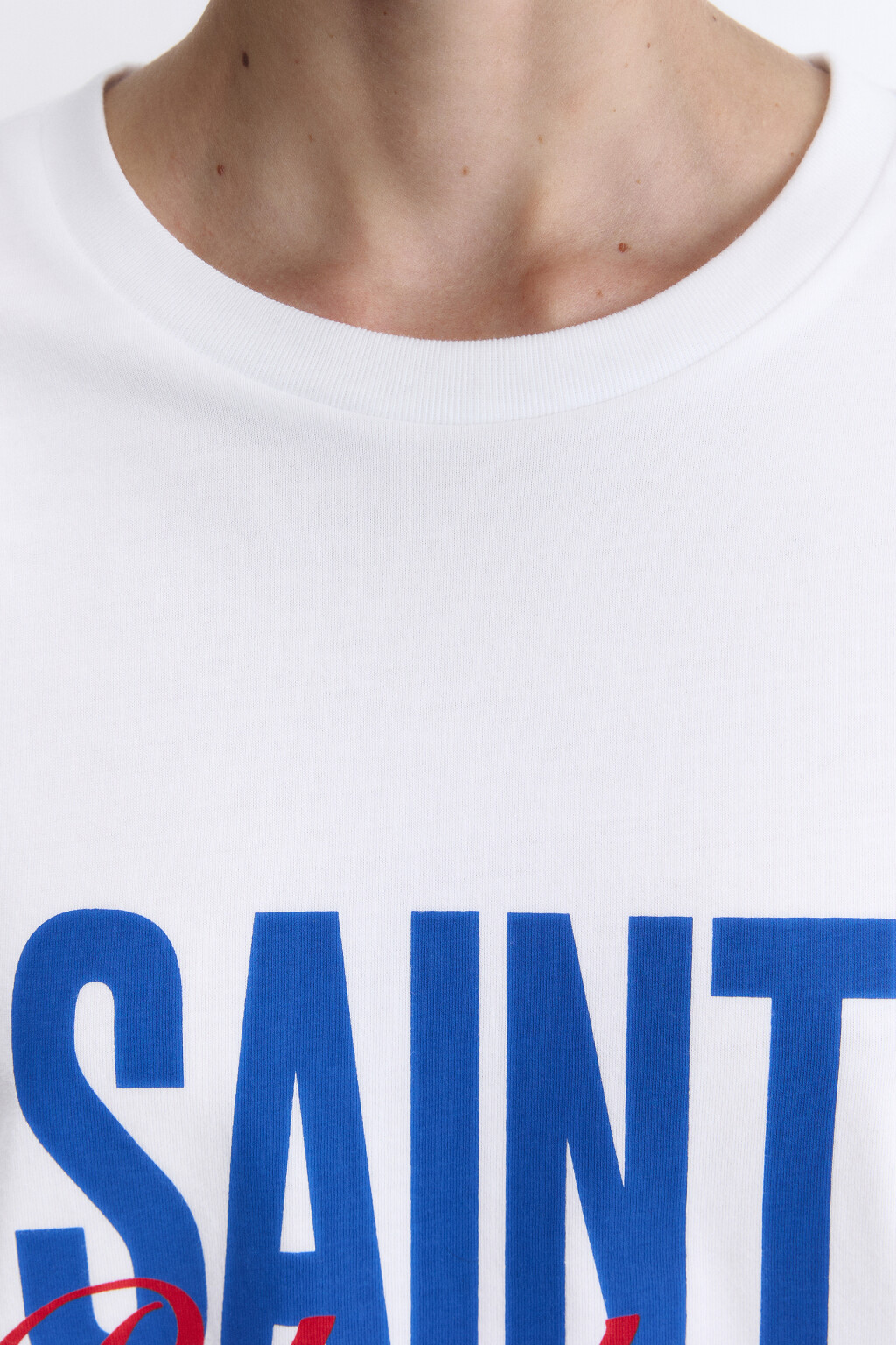 Футболка свободная хлопковая с надписью - цвет белый - 6