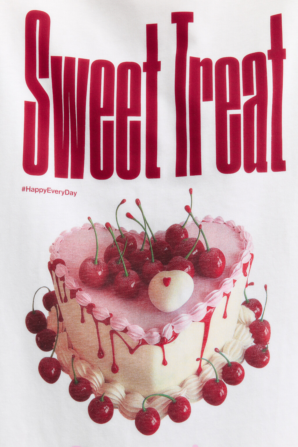 Футболка oversize с принтом и надписями - цвет белый - 6