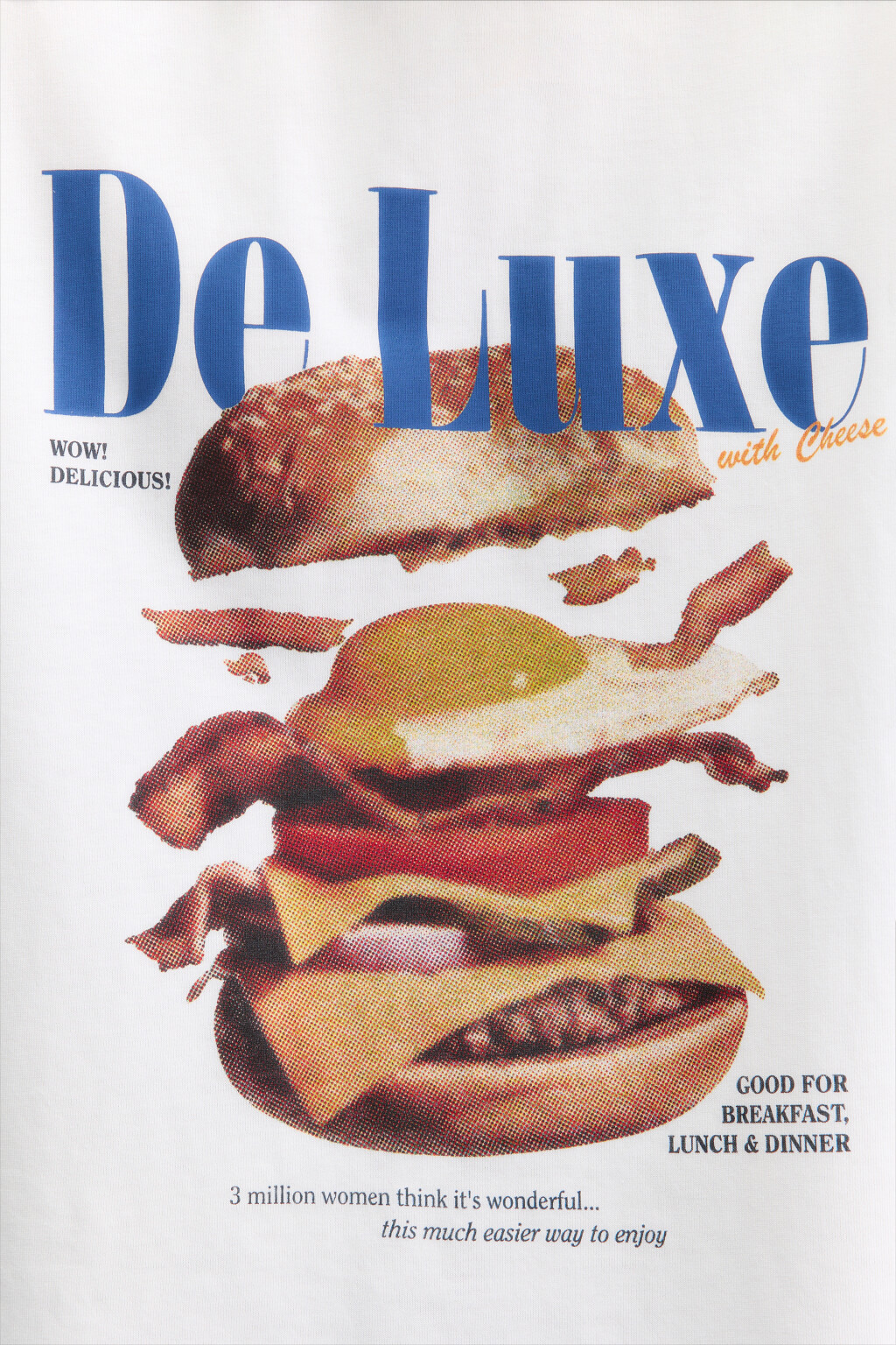 Футболка oversize с принтом и надписями - цвет черный - 6