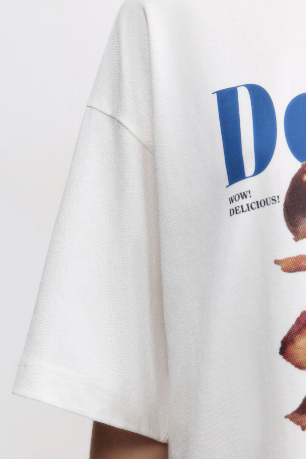 Футболка oversize с принтом и надписями - цвет черный - 7