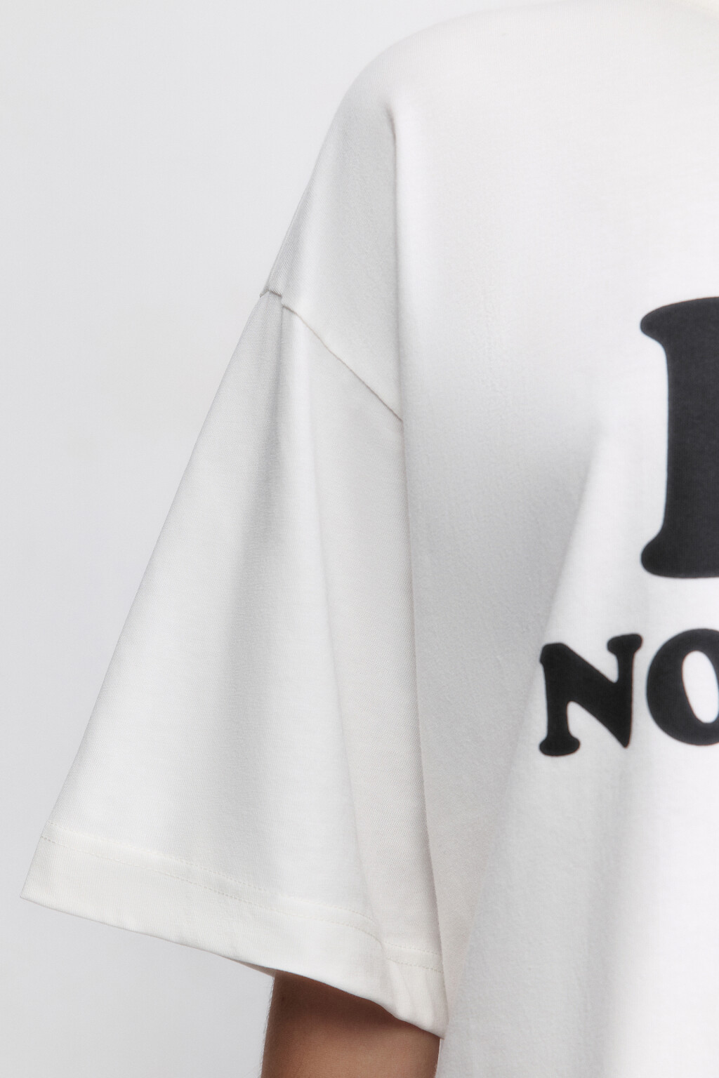 Футболка oversize с принтом и надписями - цвет красный - 7