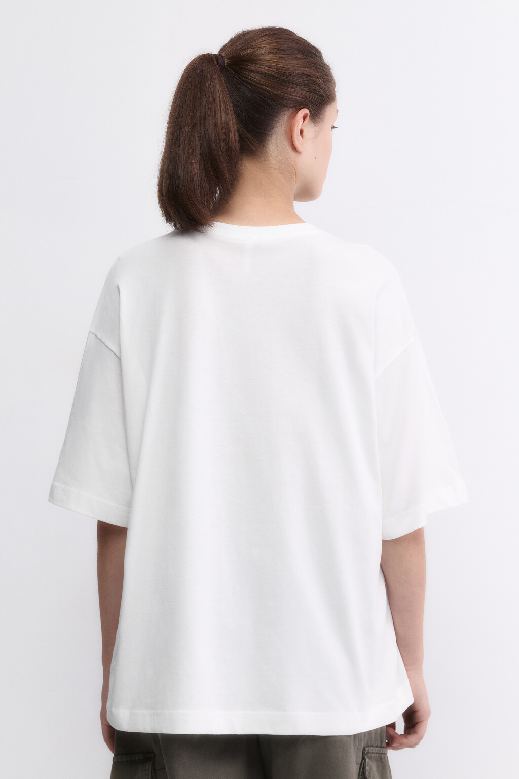 Футболка oversize с принтом и надписями - цвет мультиколор - 4