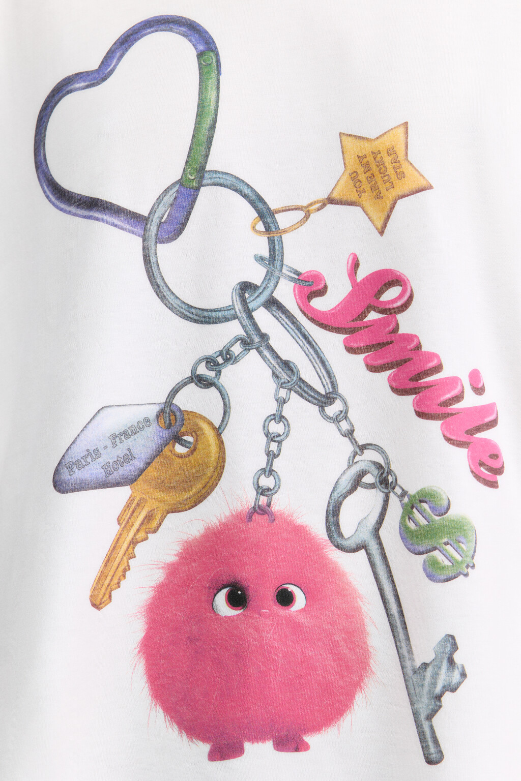 Футболка oversize с принтом и надписями - цвет мультиколор - 6