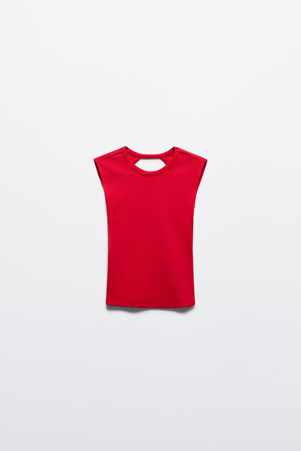 Майка в рубчик укороченная с вырезом на спине - цвет мультиколор - 8