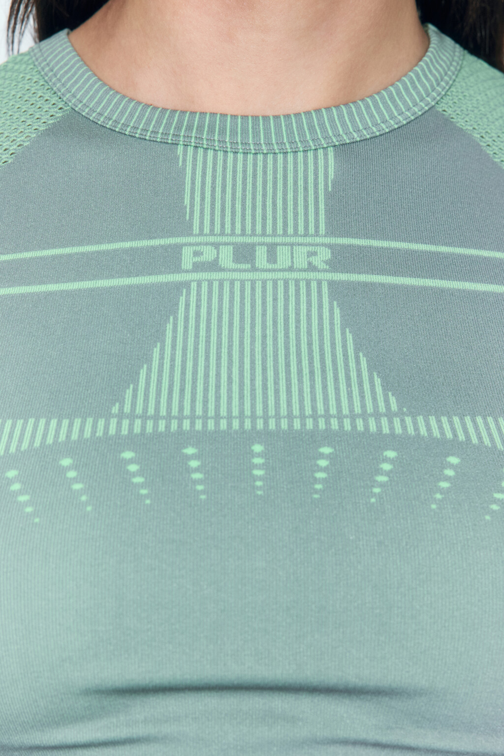 Майка спортивная облегающая с принтом - цвет серый - 6