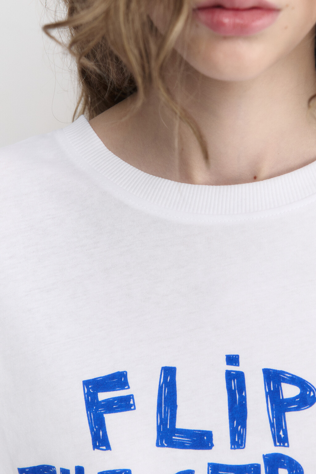 Лонгслив oversize хлопковый с принтом - цвет белый - 6