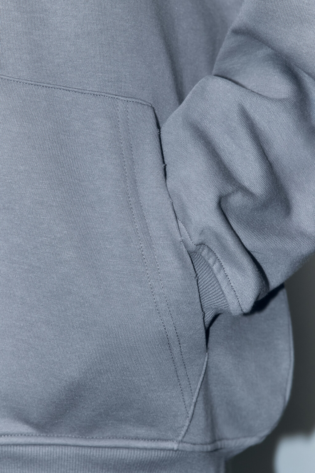 Худи-зипка oversize из футера с капюшоном - цвет серый - 7