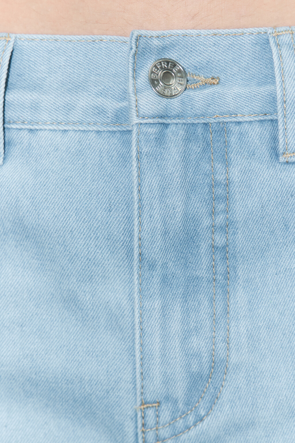 Джинсы baggy fit широкие с лампасами - цвет голубой - 6