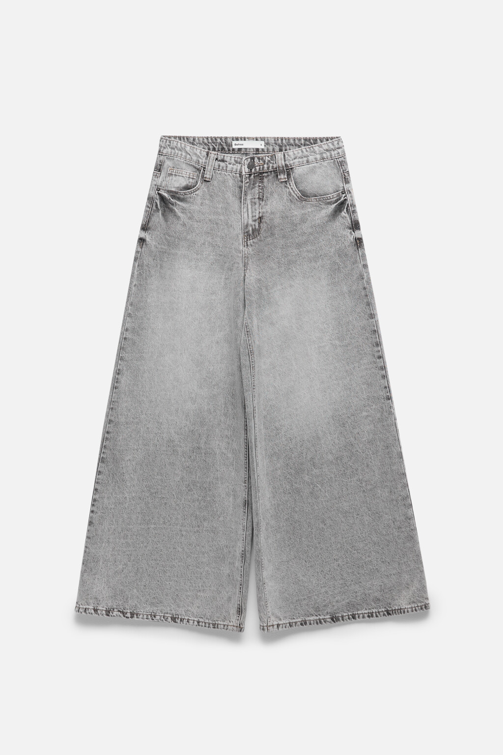 Джинсы багги удлиненные с низкой посадкой - цвет серый - 7