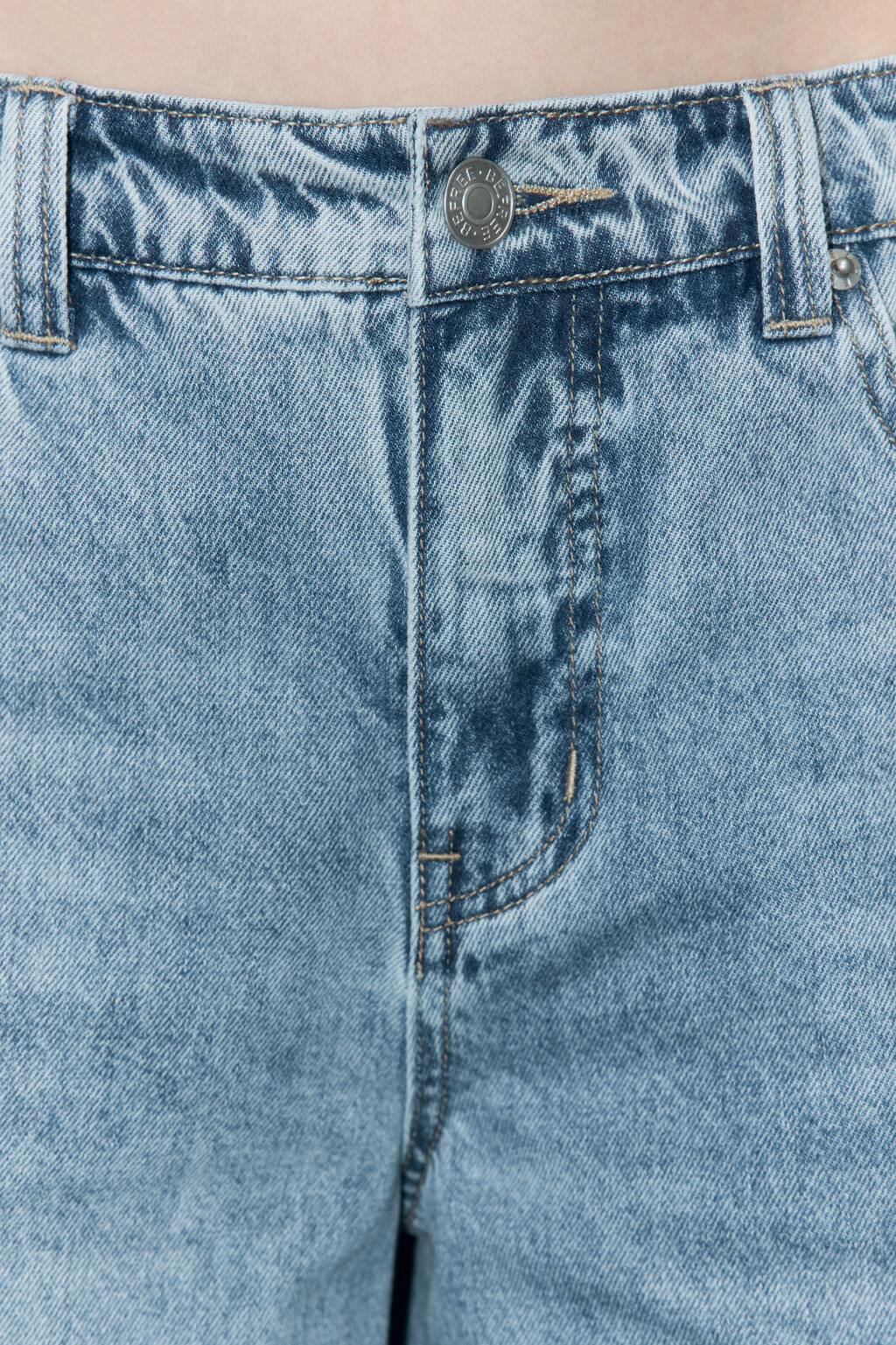 Джинсы багги удлиненные с низкой посадкой - цвет синий - 6