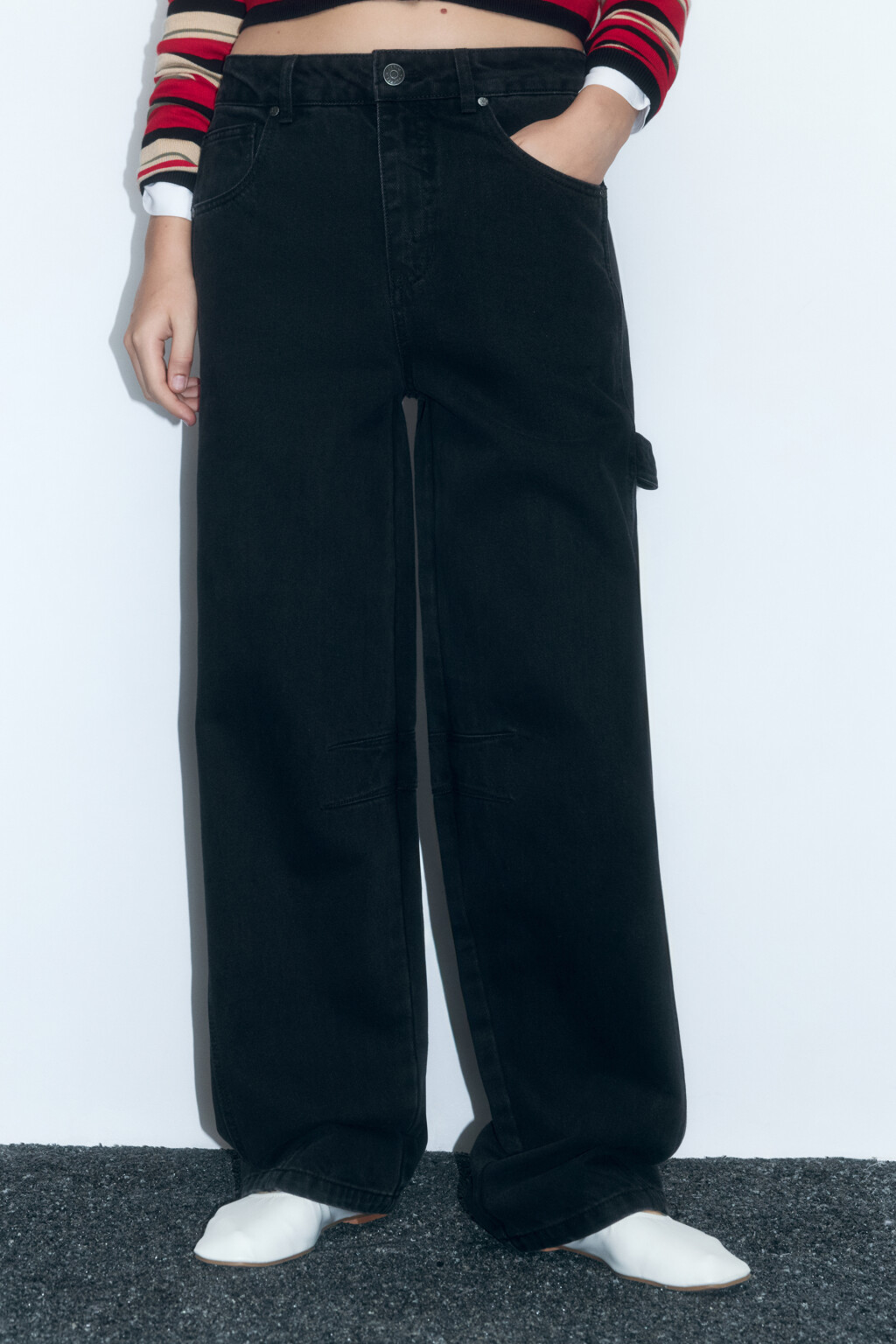 Джинсы carpenter fit с низкой посадкой - цвет черный - 2