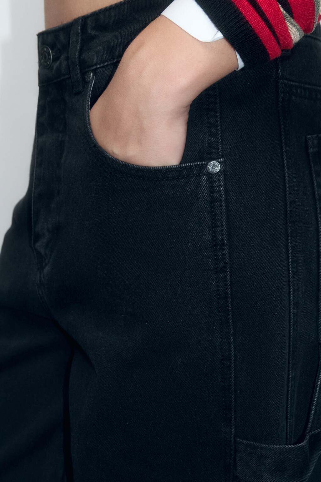 Джинсы carpenter fit с низкой посадкой - цвет черный - 7