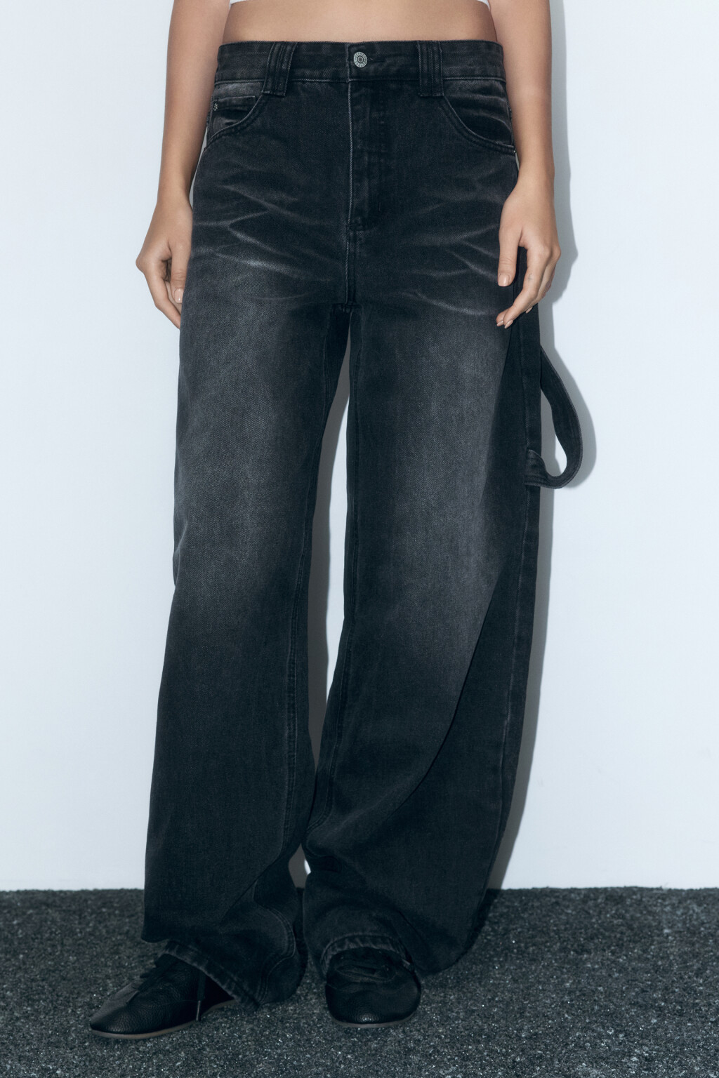 Джинсы carpenter fit со средней посадкой - цвет черный - 2