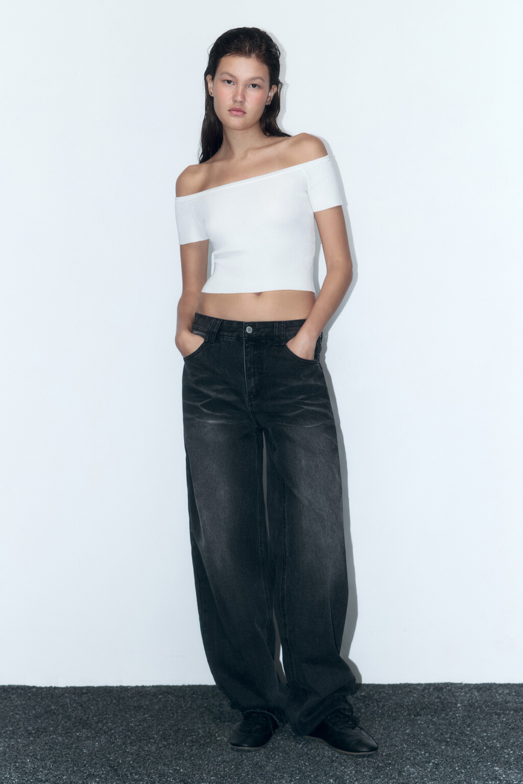 Джинсы carpenter fit со средней посадкой - цвет черный - 5