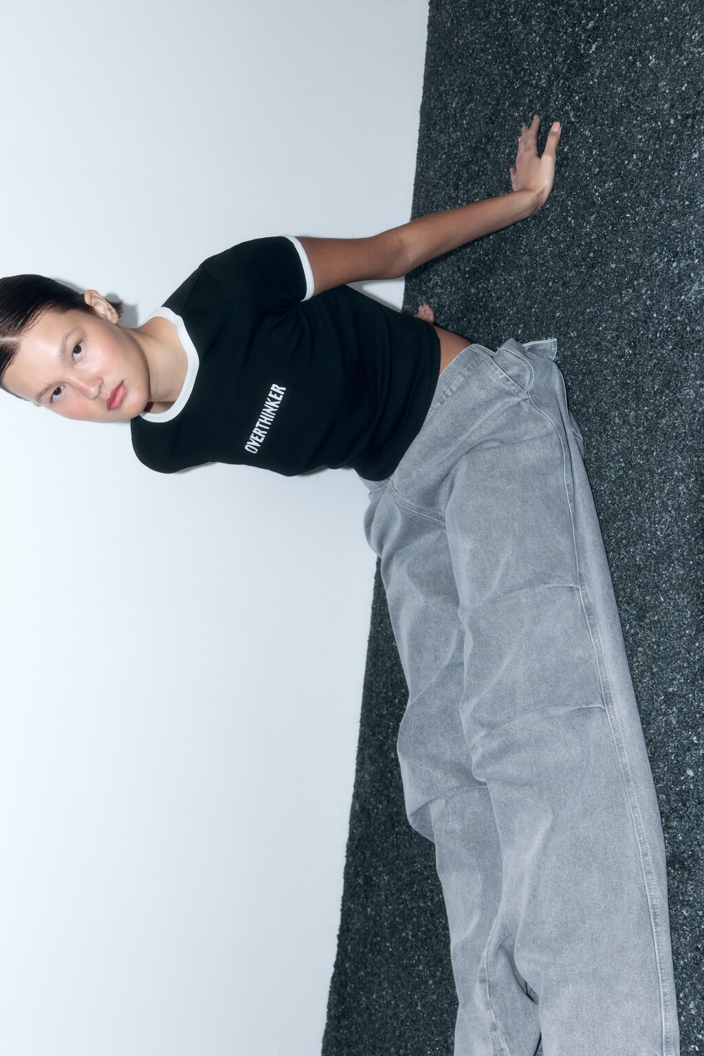 Джинсы baggy fit с низкой посадкой - цвет серый - 2