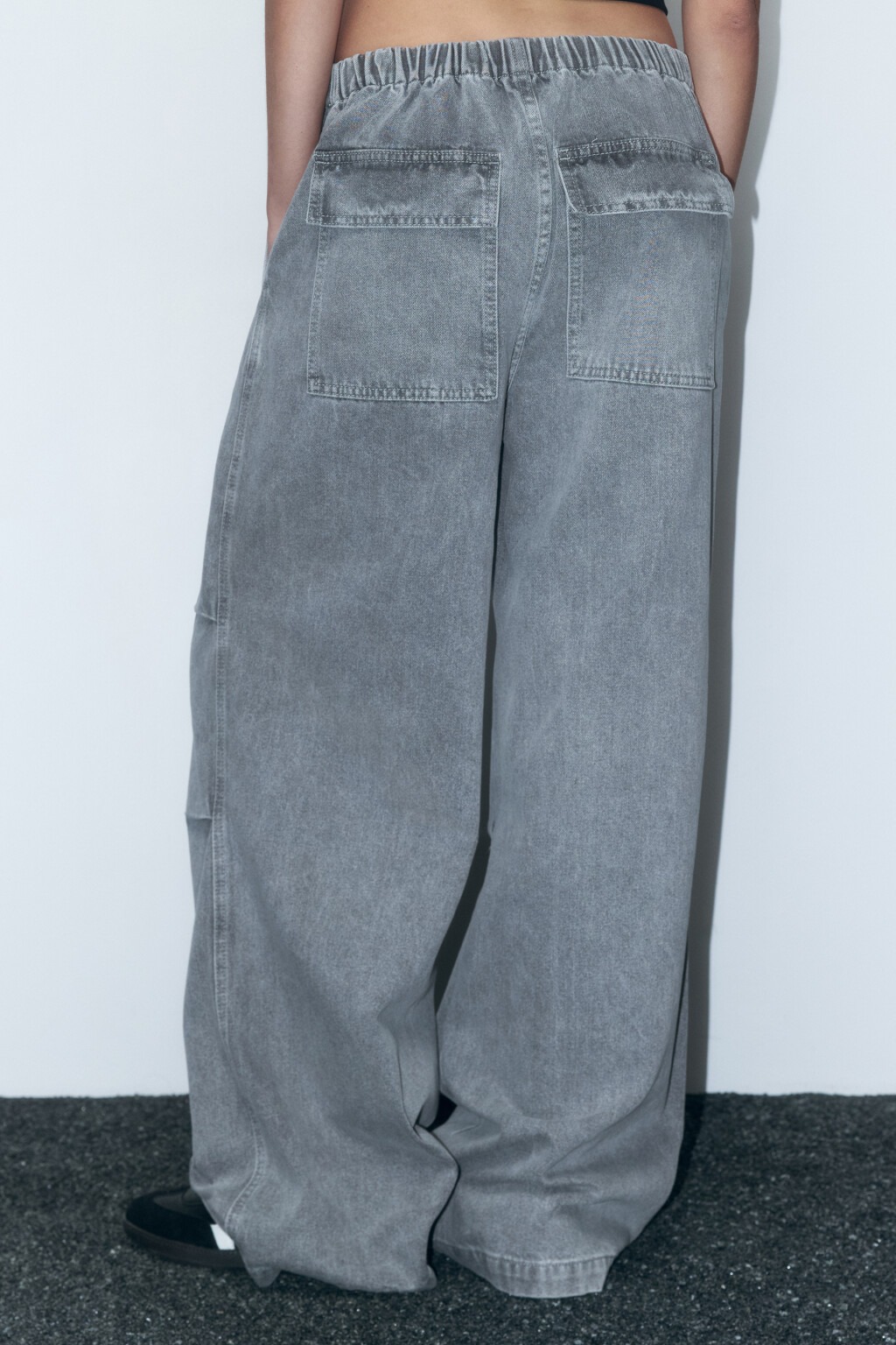 Джинсы baggy fit с низкой посадкой - цвет серый - 5