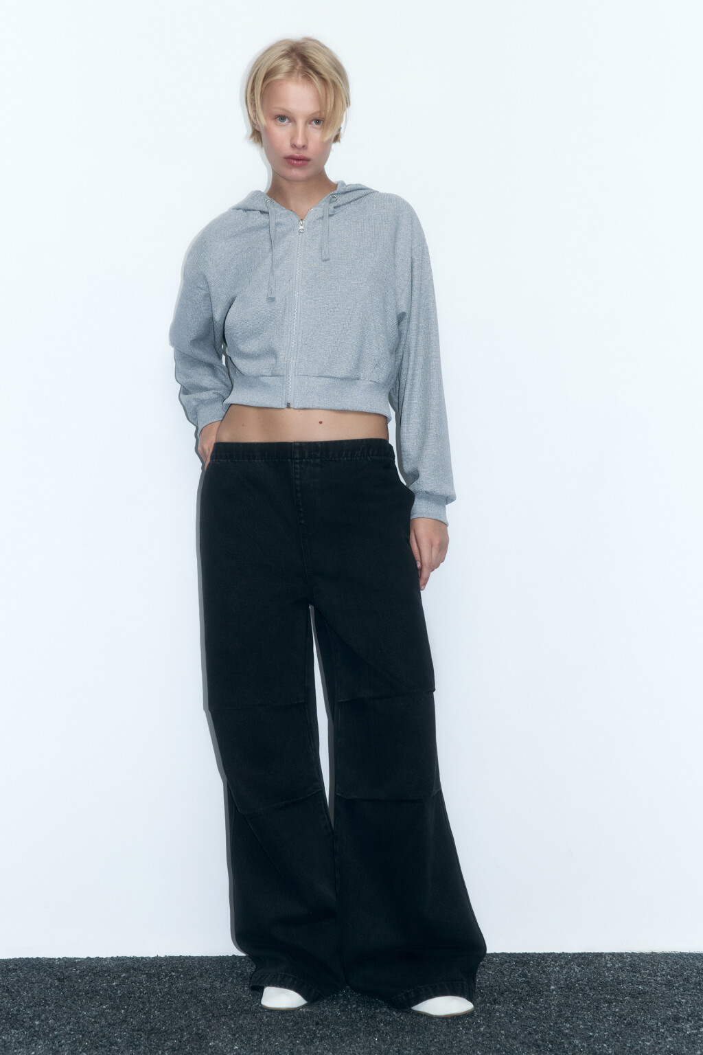 Джинсы baggy fit с низкой посадкой - цвет серый - 5