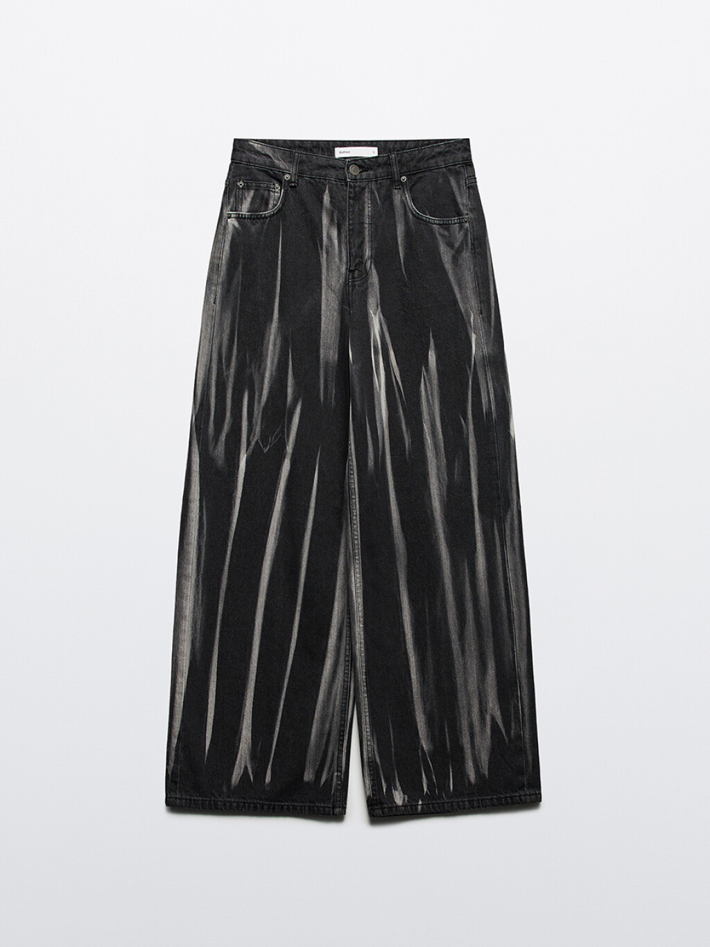 Джинсы baggy fit со средней посадкой - цвет черный - 8