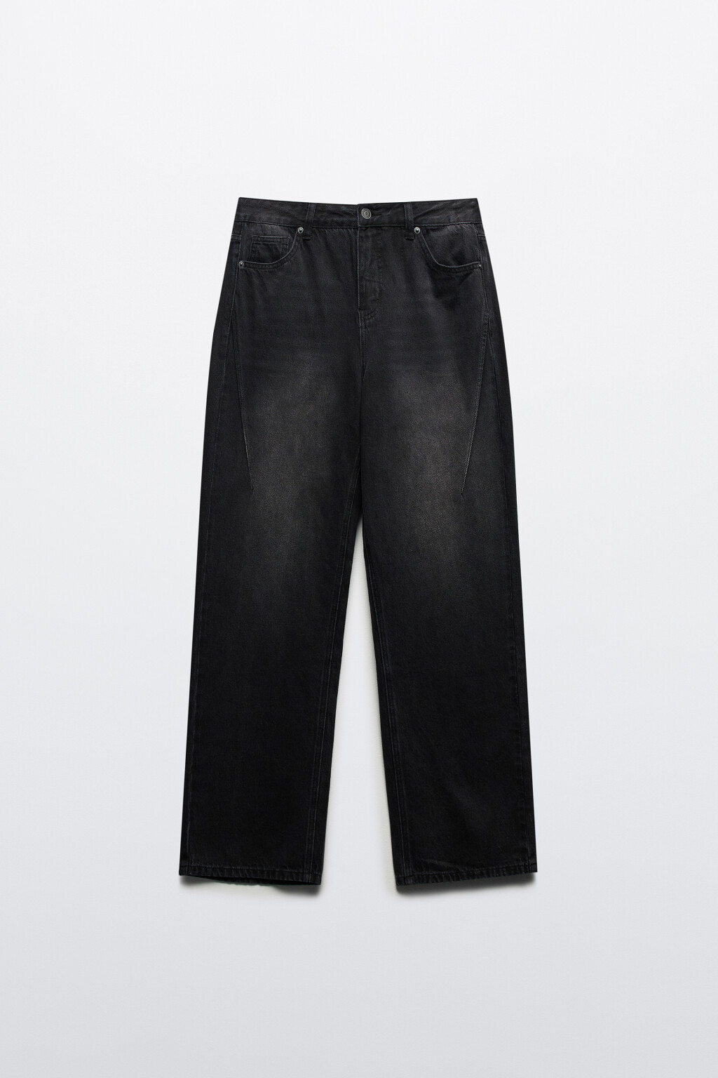 Джинсы straight fit прямые с тинтом - цвет серый - 8