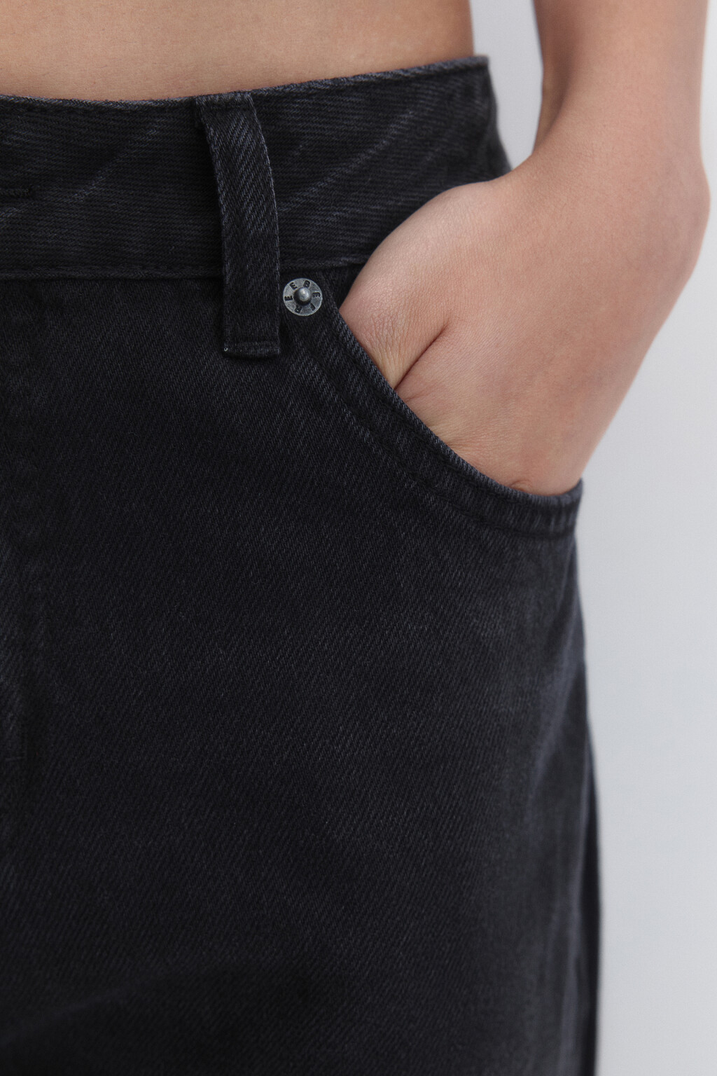 Джинсы straight fit прямые с тинтом - цвет серый - 7