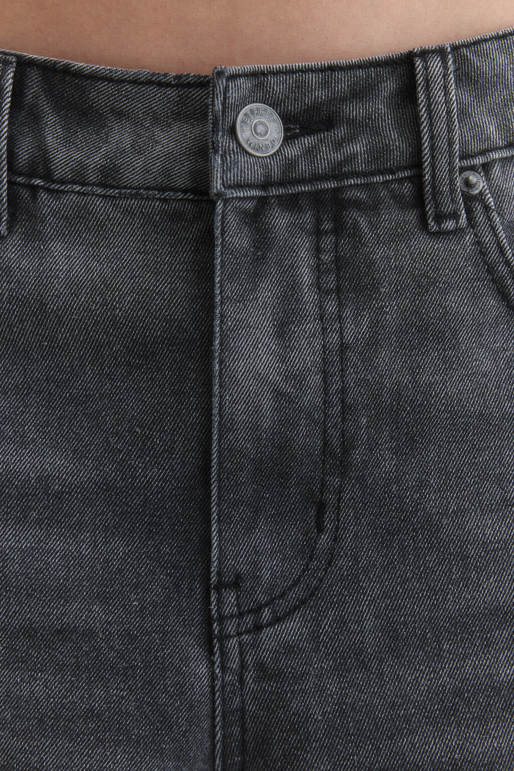 Джинсы baggy fit с эффектом масляной стирки - цвет серый - 6