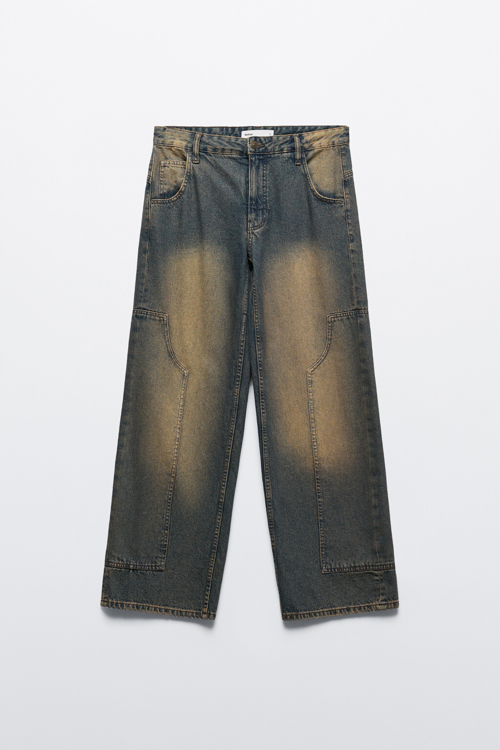 Джинсы carpenter fit с эффектом масляной стирки - цвет темный тинт - 8