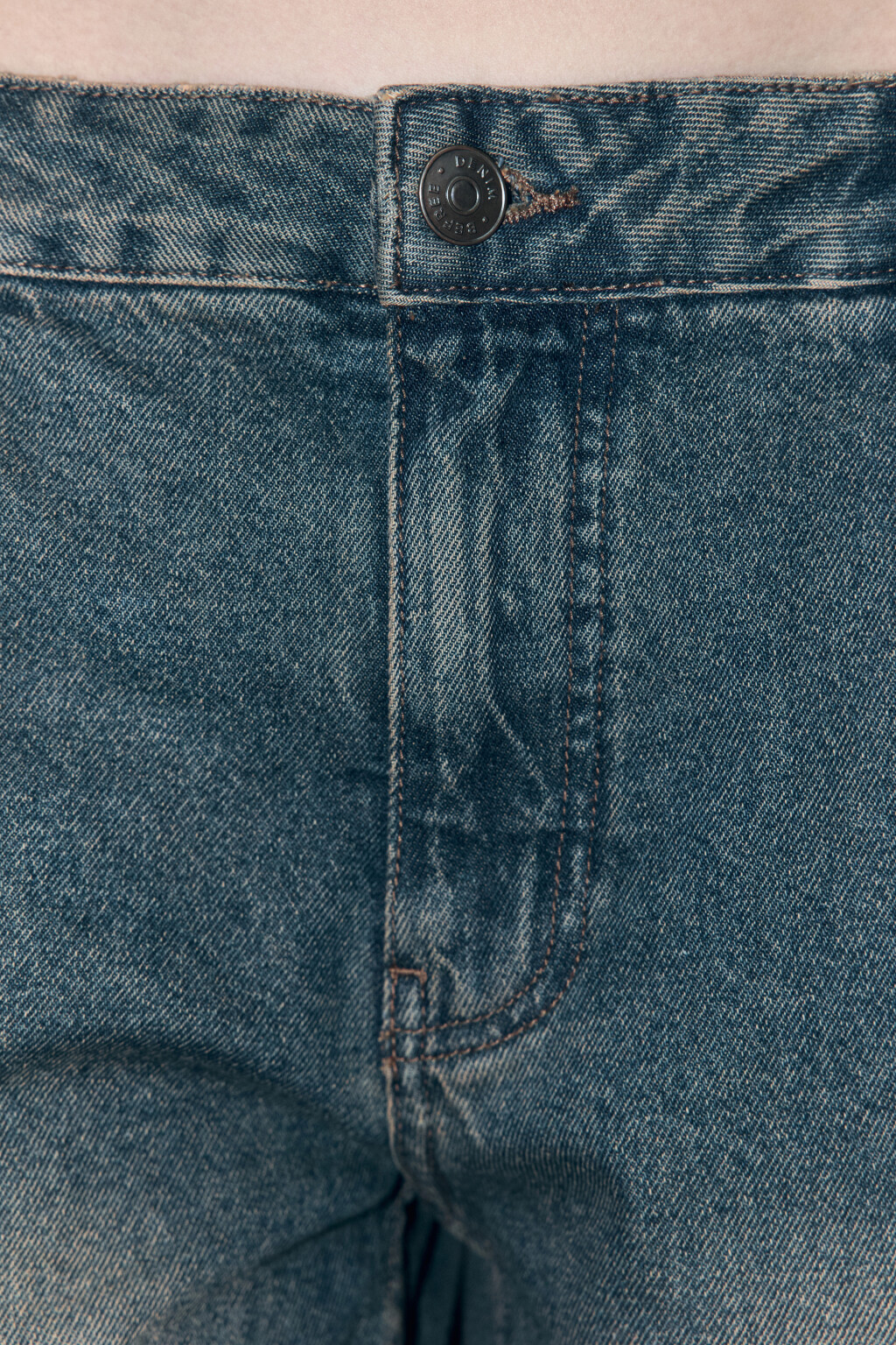Джинсы carpenter fit с эффектом масляной стирки - цвет темный тинт - 6
