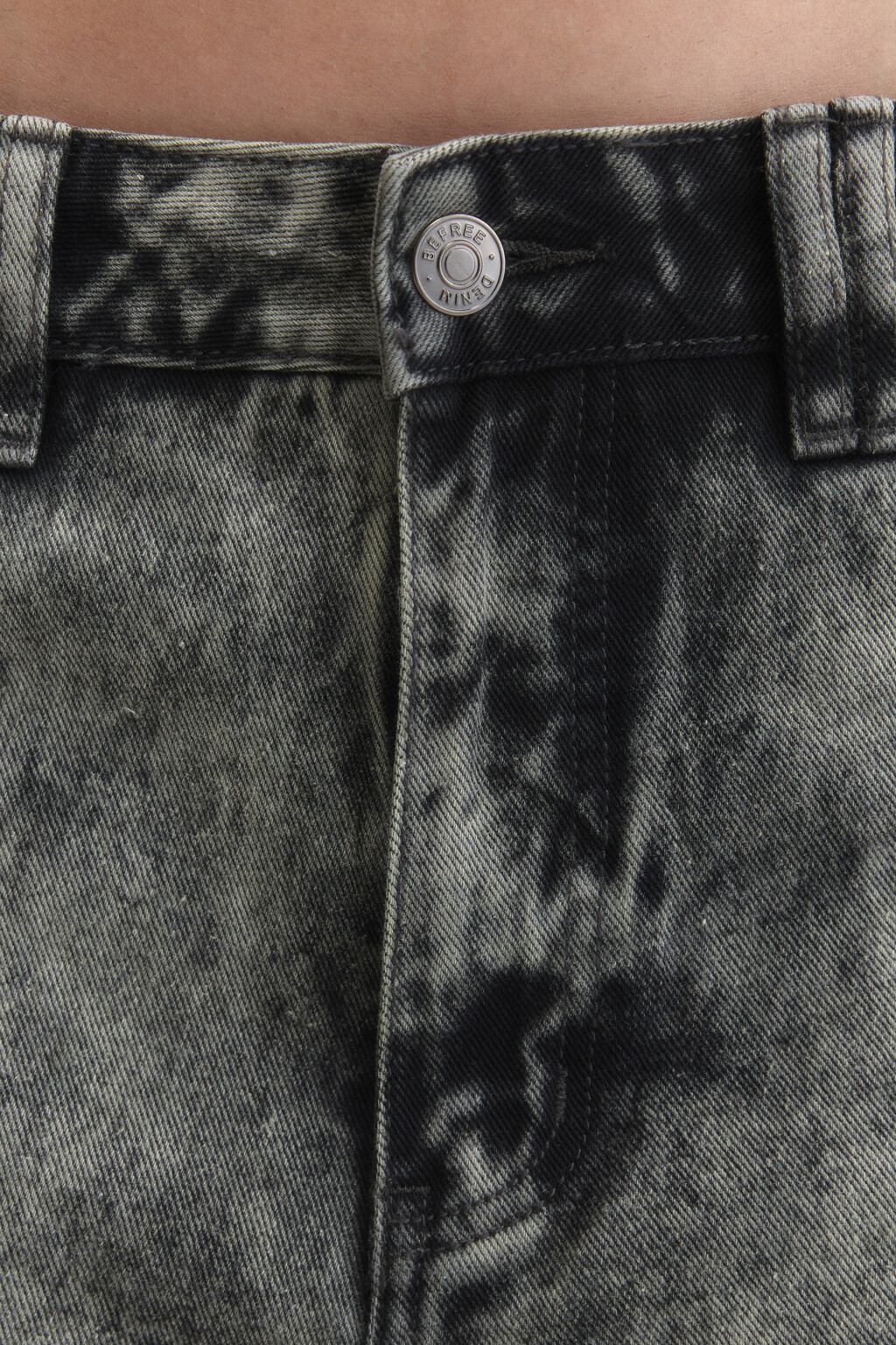 Джинсы wide широкие со стиркой - цвет синий - 6