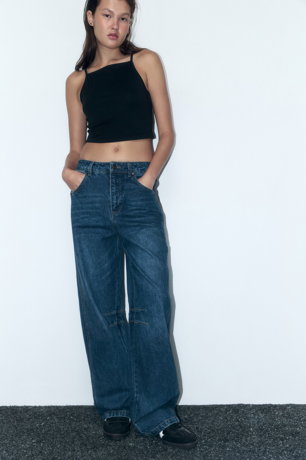 Джинсы carpenter fit с низкой посадкой - цвет голубой - 1