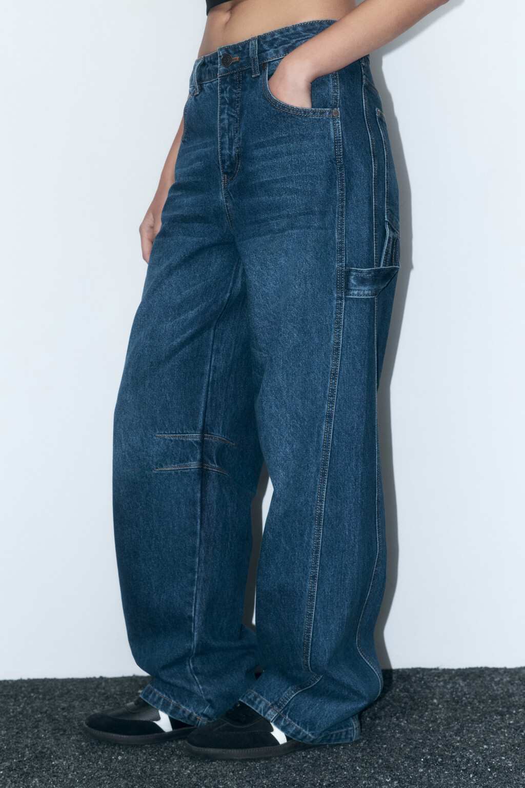 Джинсы carpenter fit с низкой посадкой - цвет голубой - 3