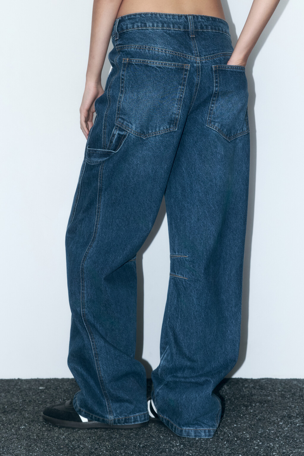 Джинсы carpenter fit с низкой посадкой - цвет голубой - 4