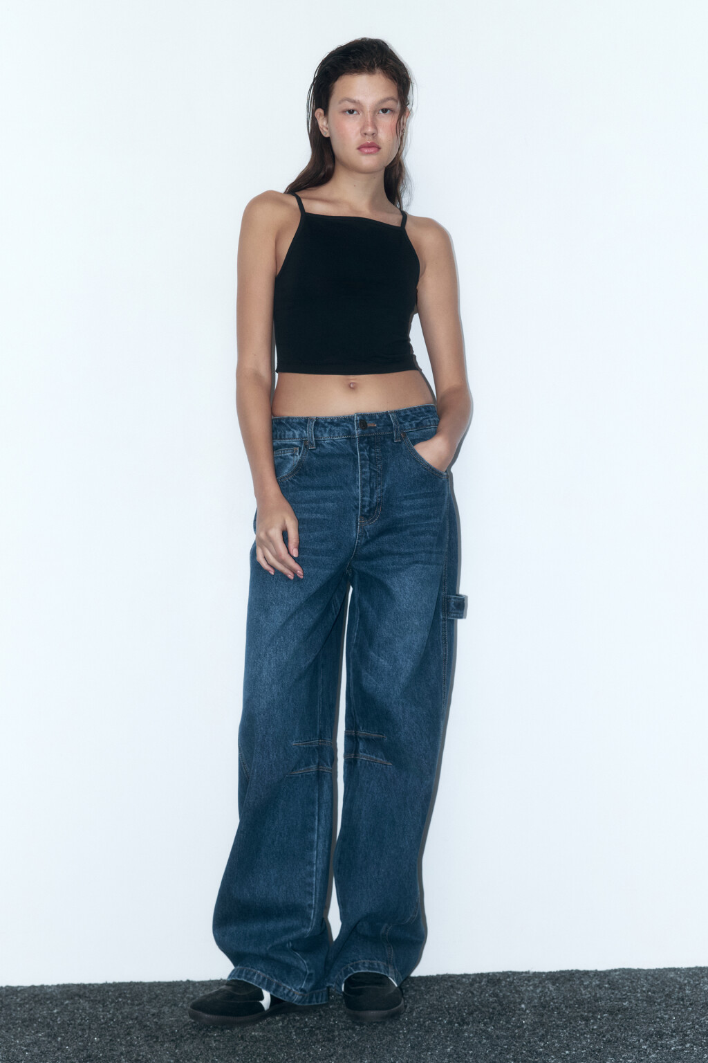 Джинсы carpenter fit с низкой посадкой - цвет голубой - 5